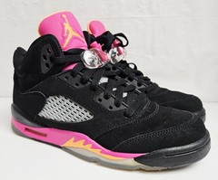 Nike Air Jordan 5 Floridian Black 2013 Retro GS 440892-067 sz 5.5Y Woman’s 7