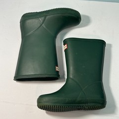 Hunter Kids First Classic Boot Size 11B / 12G Dark Green Rain Snow Waterproof