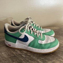 Nike Youth Air Force 1 Low LV8 “Play” Sneakers FJ4806-100 Size 3 Mint Green