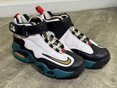 Nike Air Griffey Max 1 GS DJ5193-100 6.5Y Black/White/Blue Mid Top