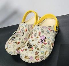 New Crocs Classic Spring Break Clog K Flower Cool Multicolor Clog Kids Size j5