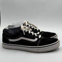 Vans Ward Low Top Sneakers Size 7Y Black White Skater Streetwear Shoes