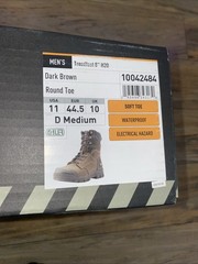 Ariat Treadfast 8” H20 Work Boot 10042484 Sz 11 Dark Brown BRAND NEW