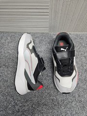 Puma Uinisex Kids Sneaker 1C Multicolor Logo Lace Up Hook & Loop Comfort Shoe