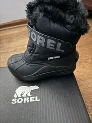 Sorel Children’s Snow Commander Boot – Black, Charcoal – Size 12 US – New