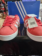 adidas Campus 00s J Red White Suede Low Top Sneakers Kids US 6 IG1230