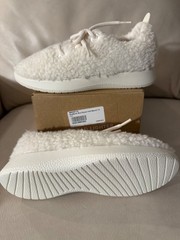 Allbirds Smallbirds Wool Runner Fluff Natural White Little Kid Shoes T12