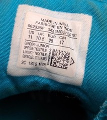 Converse Chuck Taylor Hi Tops Size Junior 11 Teal White Zip Side Padded Comfort
