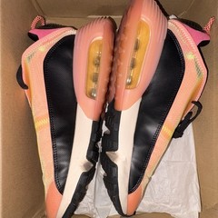 Nike React Presto Print (GS) Pink/Orange/Black Mesh Low Top Sneaker 7Y