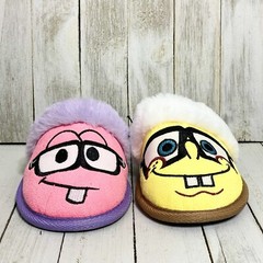 Nickelodeon SpongeBob SquarePants & Patrick Kids Unisex Slippers Size 13/1