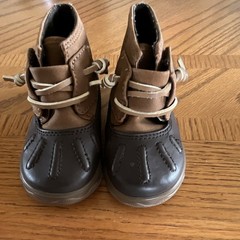 Sperry Ice Storm Crb Unisex Kids Ankle Boot Brown/Gray Synthetic Lace Up 4M