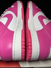 Nike Dunk Low White Pink Laser Fuchsia Sneaker SIZE 6Y FB9109-102 NEW