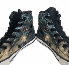 Converse Allstar Batman DC Hightop Sneakers Youth Chuck Taylor Size 3 Comic
