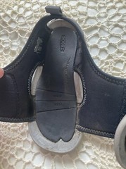 Keen Knotch River Size 8 Open Toe Sandal Black Arch Support Washable Hook &Loop