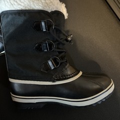 SOREL -Kid’s Caribou Waterproof Boot for Winter Black Size US 2 C New