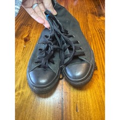 Converse Chuck Taylor All Star High Top Black Monochrome Youth Sneakers 3 3S121