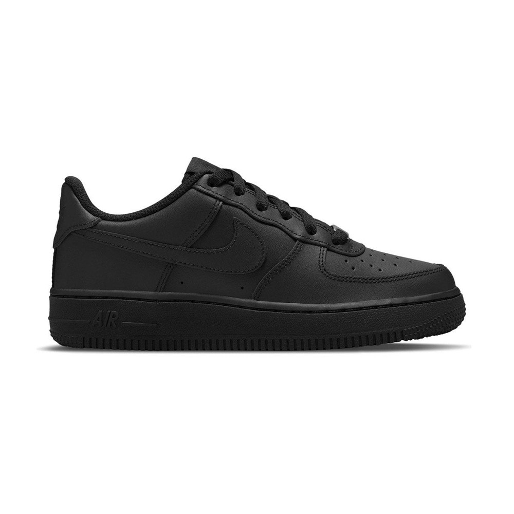 BOYS GRADE SCHOOL NIKE AIR FORCE 1 LE BIG KIDS_BLACK/BLACK DH2920-001-SIZE 4