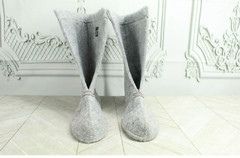 LL Bean Kids Gray Wool Warm Replacement Boot Liner Inserts Size 3