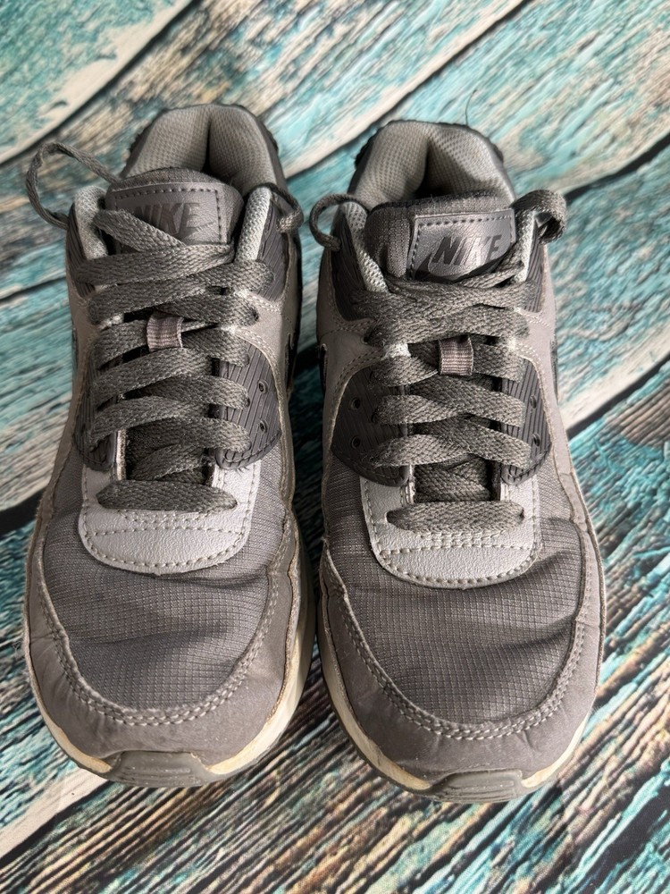 Size 4Y Nike Air Max 90 LTR Anthracite Dark Grey CD6864-015