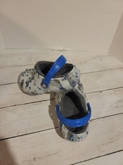 Crocs Classic Lined Camo „Grey/Blue“ Clogs Size Childs 13