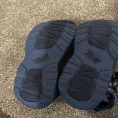 TEVA Kids Strappy Sandals Blue US 11 Hook & Loop Great condition