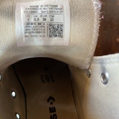Converse Chuck Taylor All Star Move White Leather Platform High Top Kids Size 4