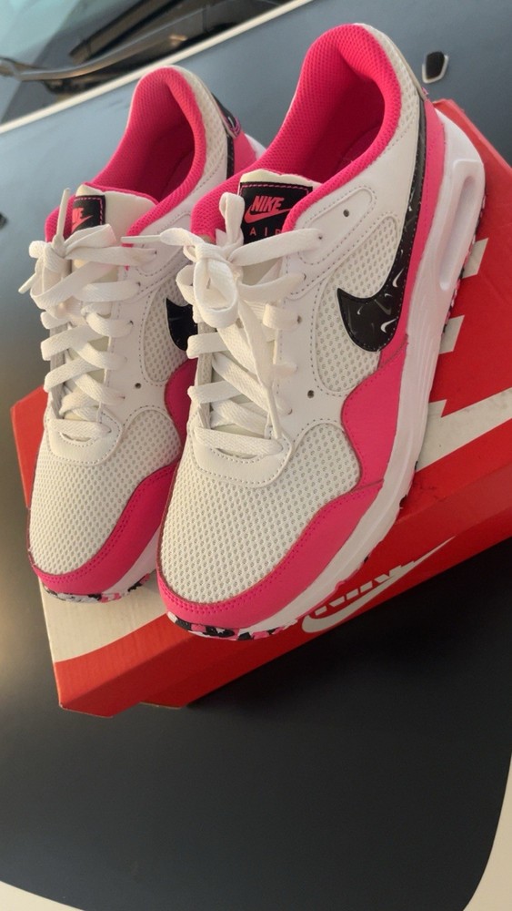 Nike Air Max SC Unisex Kids Pink/White/Black Cushioned Mesh Low Top 8.5
