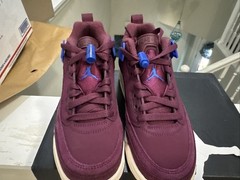 Jordan Spizike Low GS Bordeaux/Hyper Royal Sail 4Y Women’s Size 6 FQ3950-641