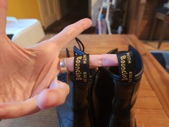 DR. MARTENS BLACK PATENT LEATHER BOOTS JUNIOR SIZE 4 US M/5 US L 1460 J