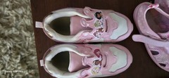 Grinch Low Top Hook & Loop Light-Up Sneakers Pink/White US 11