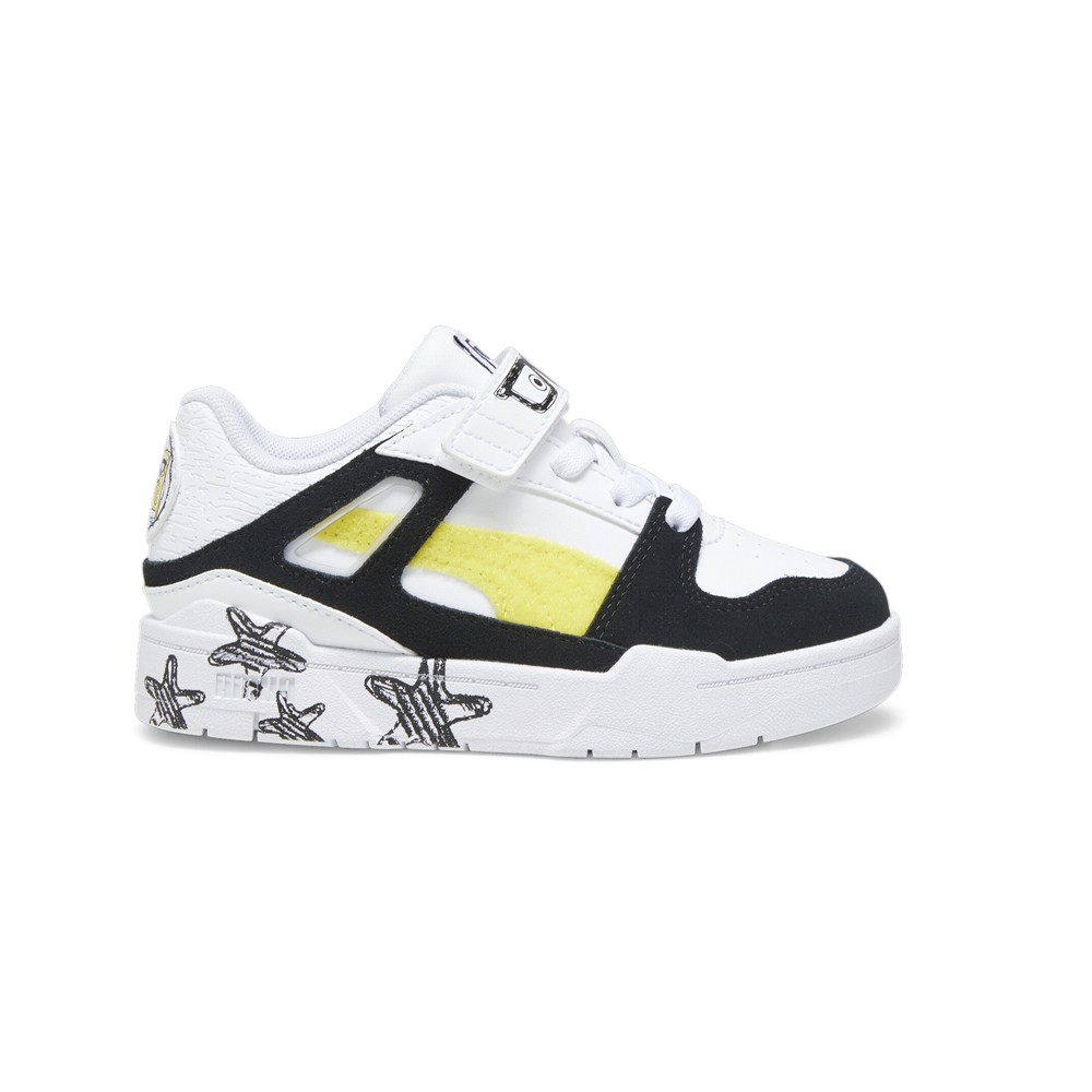 PUMA X Spongebob Slipstream Slip On Youth Boys White Sneakers Casual Shoes 393