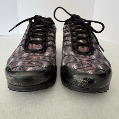 Nike Air Max Plus TN Topography Pack Black & White 7Y Running Shoes DJ4622-001