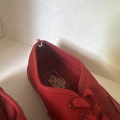 VANS Old Skool Translucent Skate Shoes Red Monochrome Youth Kids Size 3 See Pics