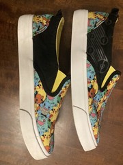 Ground UP Pokemon PIKACHU Slip-On Canvas Sneaker Shoes Unisex Youth Size 6
