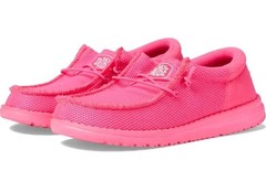 HEY DUDE ~ Youth Size 2 ~ Flat ~ ELECTRIC PINK ~ Lightweight ~ Casual Shoes