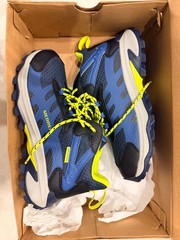 Merrell Moab Speed 2 Mid Waterproof Hiking Boots Blue Green Outdoor Kids size 5