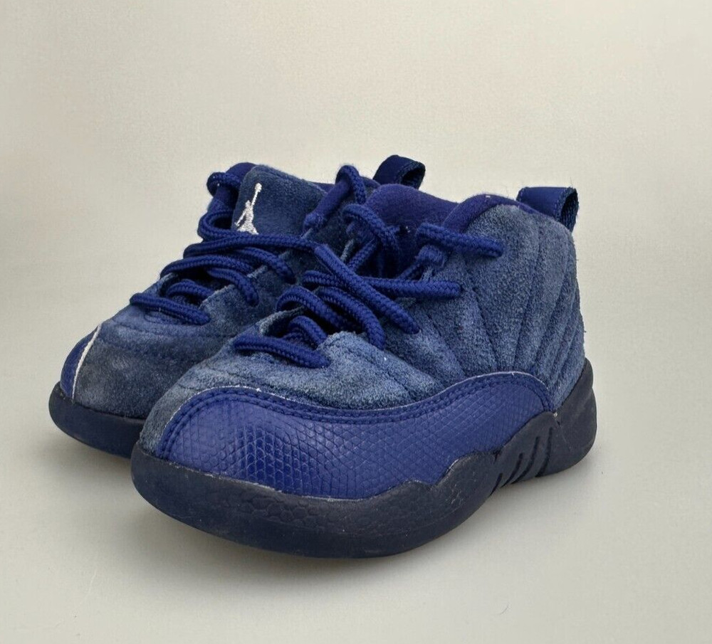 Jordan 12 Retro Deep Royal Blue (TD) Size 6c Sneakers Shoes