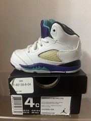Jordan Retro 4 Emerald Grape Ice, White & Black Size 4c 2012 Release