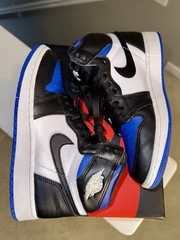 Jordan Air Jordan 1 Retro High OG GS Black/White/Game Royal 4Y 575441-041