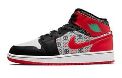 Jordan 1 Mid SE Ugly Christmas Sweater GS Kids DM1208-150 New Authentic