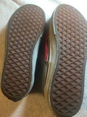 vans kids size 3 Red and Gray lightly used, good condition, lots of life left.