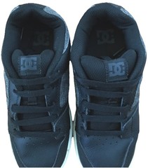 DC Shoes Emery RS Black Skateboard Casual Lace Sneakers Shoes Kids Size 3