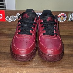 Nike Air Force 1 07 Low Maroon And Black 6y