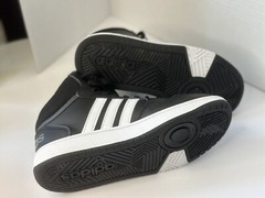 Adidas Hoops Mid 3.0 Core Black/White Sneakers Shoes GW0402 Kids Size 4