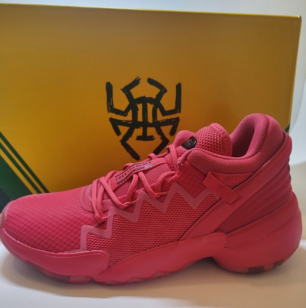 Adidas Donovan Mitchell Crayola D.O.N 2 J Power Pink Red Grade School Size 6.5Y