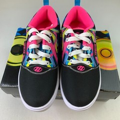 Heelys Pro 20 Prints Sneakers Black Pink Lace-Up Skate Shoes Womens Sz 5 Youth 4