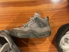 Jordan Air Jordan 4 Gray Leather Mid Top Sneaker Youth 7Y EU40 HM8965-001