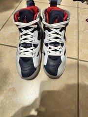 Jordan High Top Sneakers DO1925-101 White Navy Red Gray US 8.5 Unisex Kids