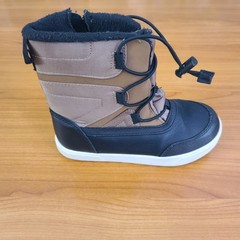 Cat & Jack Boots Youth Winter Snow Leather Round Toe Lace Up Outdoor Sz 2