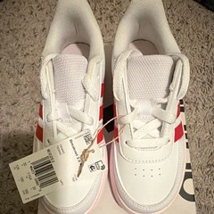 adidas Breaknet 2.0 K Unisex Kids Low Top Sneakers White/Red/Pink US 12K